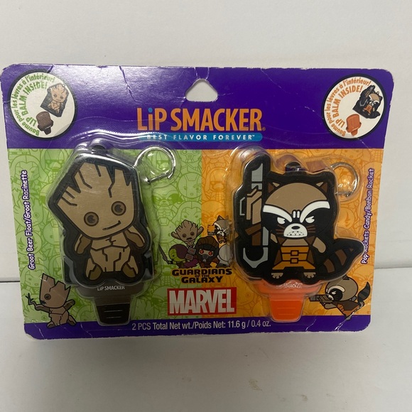 Marvel Guardians of the Galaxy Lip Smacker Set - Black and Brown NEW - Picture 1 of 7